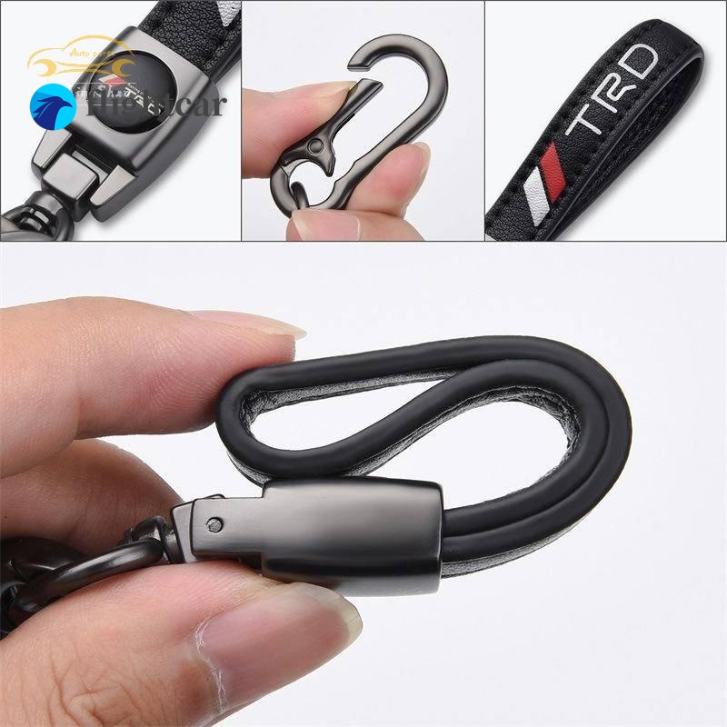 Móc Khóa Dây Da In logo Xe Hơi Cao Cấp Sáng Tạo Cho Nam