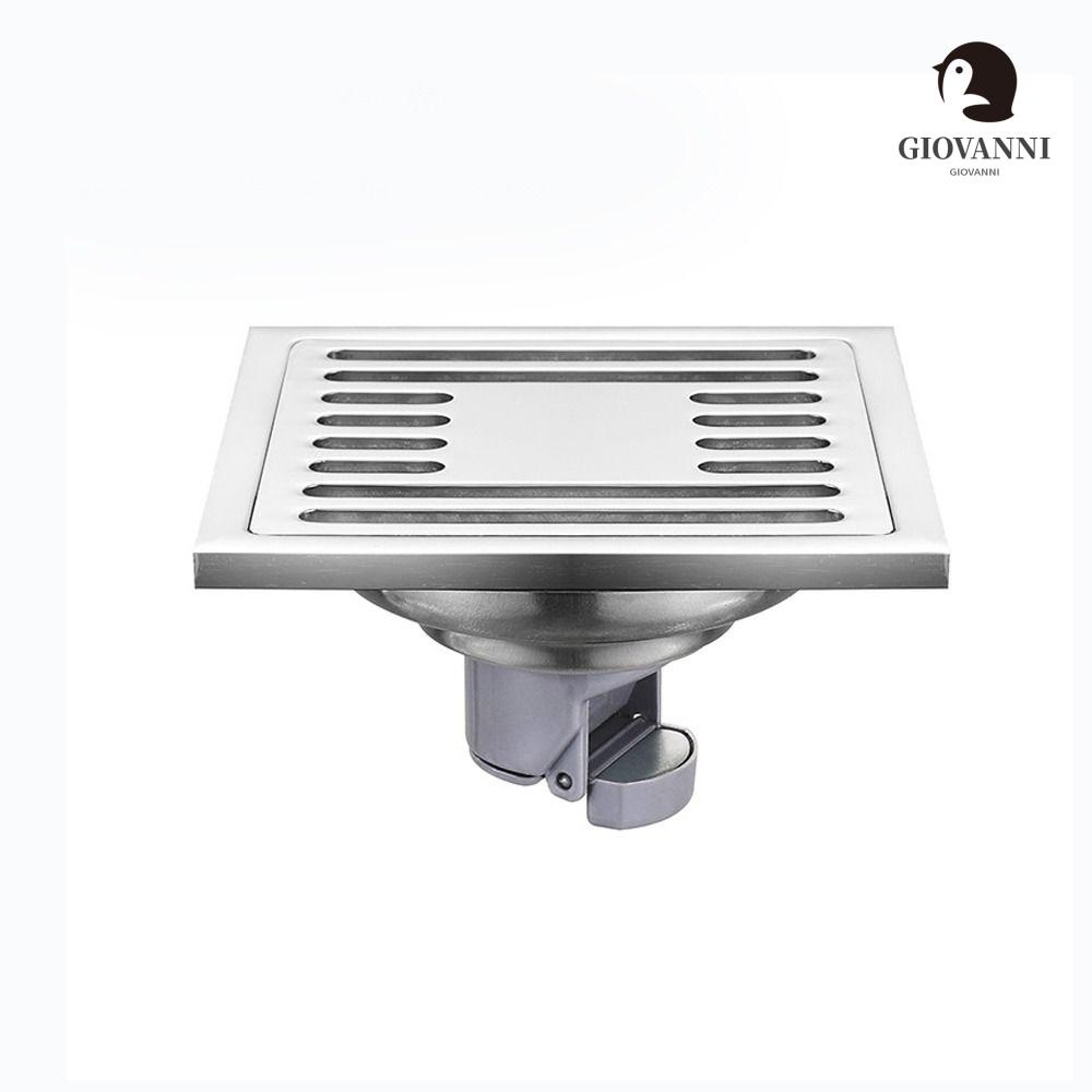 Nắp Cống Thoát Nước Sàn Nhà Bằng Thép Không Gỉ Hình Vuông