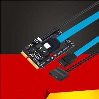 Bộ chuyển đổi bảng mạch msata sang sata riser với cáp cấp nguồn 7pin sata3.0 mở rộng 5v bộ chuyển đổi mini sata sang sata cho ổ cứng ssd 2,5 "