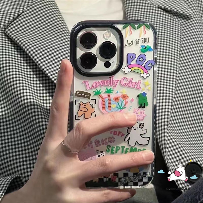 Ốp Điện Thoại Chống Sốc Họa Tiết Hoạt Hình Cho IPhone 7 8 Plus XR X XS Max 11 13 14 12 Pro Max 12 14 13 Pro