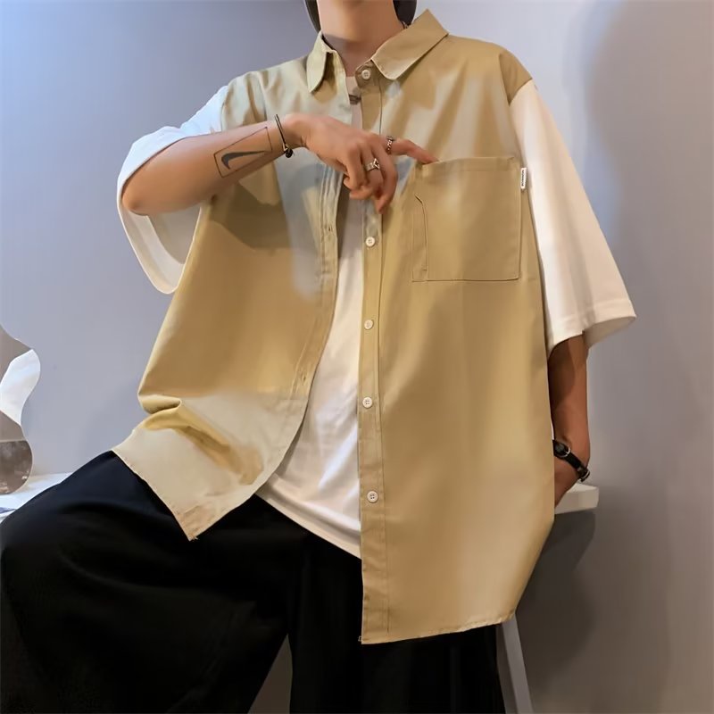 Áo Ba Lỗ Giả Hai Lớp In Chữ You First Love Laowang Waffle Phong Cách Nhật Bản Trẻ Trung Dành Cho Nam