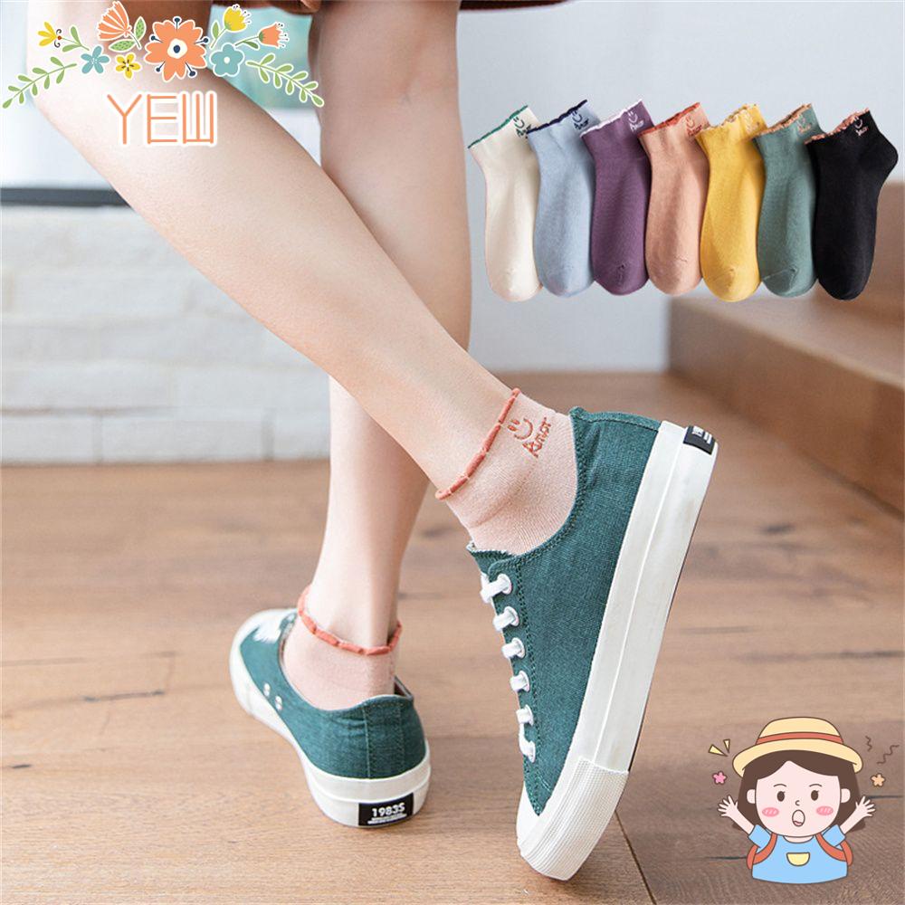 Vớ Mềm Thấm Hút Mồ Hôi Thiết Kế Dễ Thương Cho Nữ