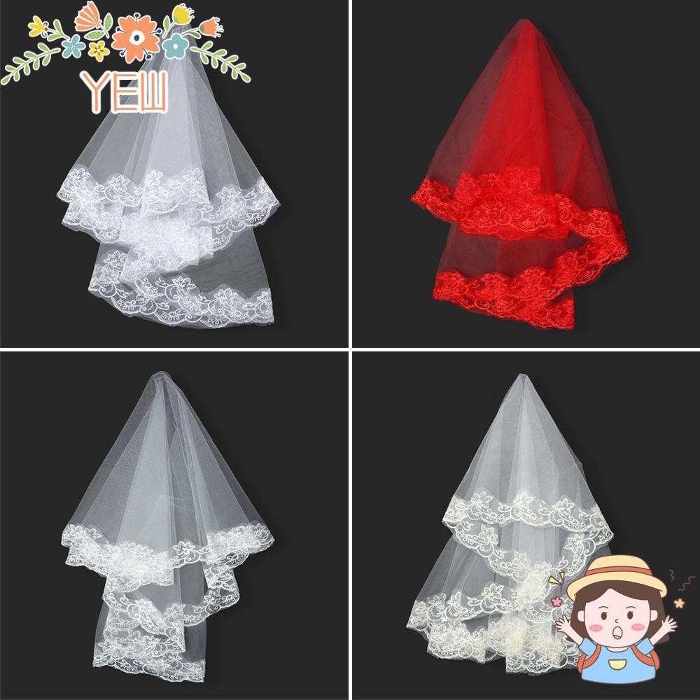 Mạng Che Mặt Phối Ren Dành Cho Cô Dâu Ngày Cưới