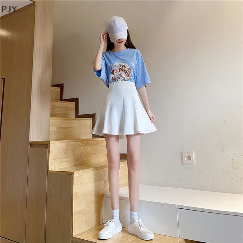 Chân Váy Chữ A Lưng Cao Thời Trang Mùa Hè Cho Nữ PJ