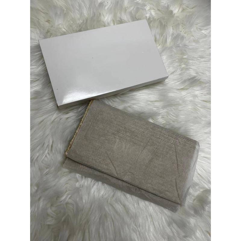 Túi Đeo Vai Thêu logo D Đính Ngọc Trai Phối Dây Xích Thời Trang