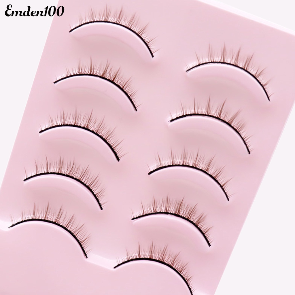 Bộ 5 Cặp Lông Mi Giả 3D Mềm Mại Cho Nữ