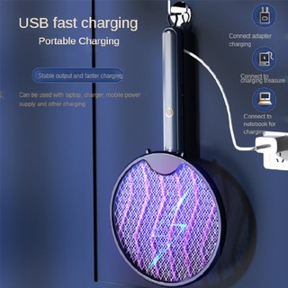 4 in 1 Bug Zapper Racket Foldable Electric Fly Swatter Rechargeable Fly Zapper