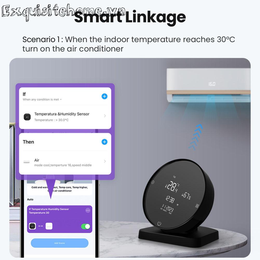 Nhiệt Kế Hồng Ngoại Đo Độ Sáng Kết Nối WiFi