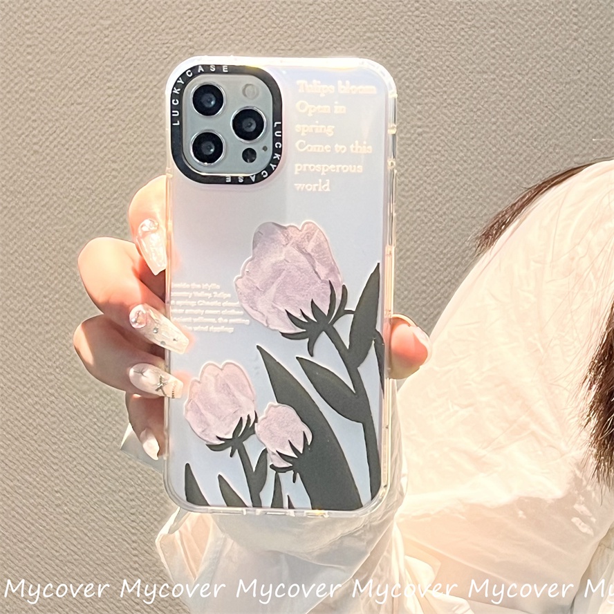 Ốp Điện Thoại Silicon Mềm Họa Tiết Hoa Màu Gradient Cho iPhone 14 13 12 11 Pro Max X XR Xs Max 6 7 8 Plus