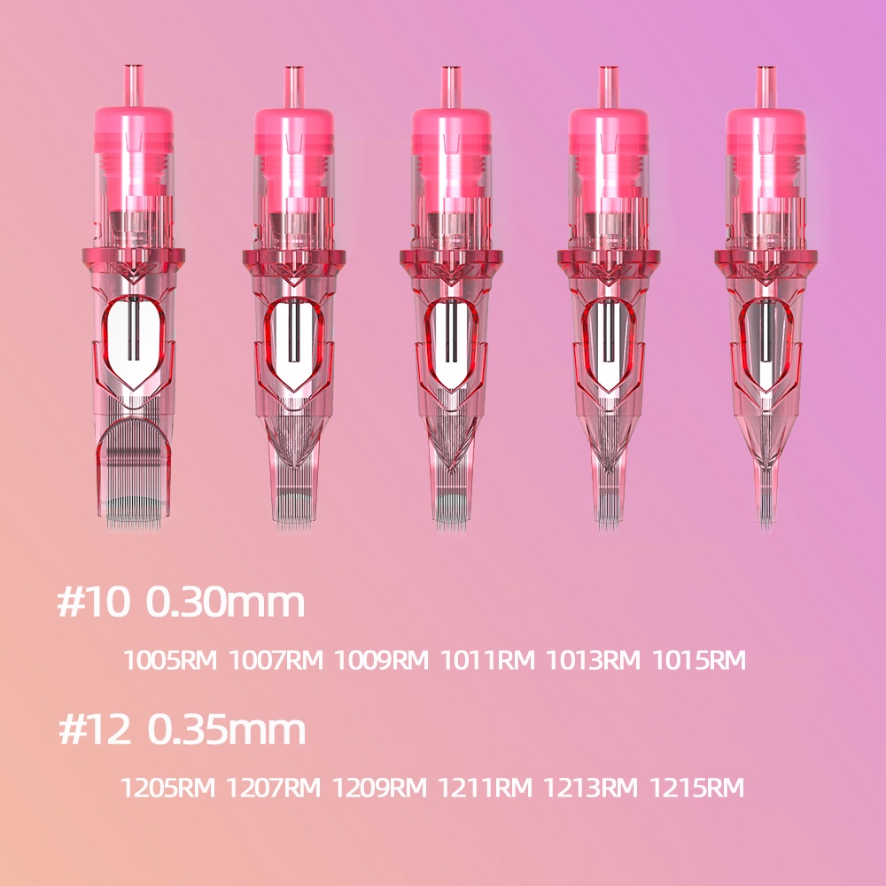 Ambition Mới Bộ 20 Kim Xăm RM 0.3mm0.35mm Bán Vĩnh Viễn 5RM 7RM 9RM Dùng Một Lần