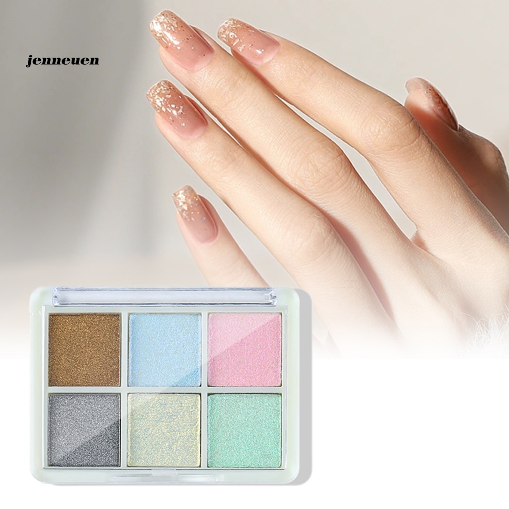 1 Bộ Bột Nhũ Lấp Lánh Trang Trí Móng Tay Trọng Lượng Nhẹ