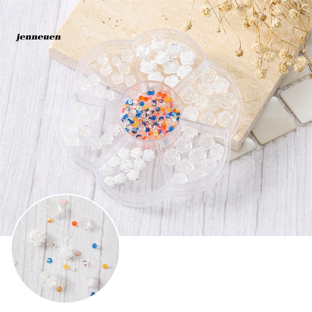 1 Hộp Phụ Kiện Trang Trí Móng Tay Nghệ Thuật Hình Gấu 3D DIY