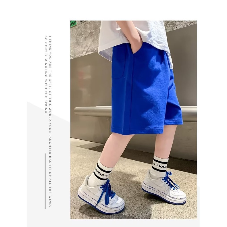 Quần Short Thể Thao Dáng Rộng Thời Trang Cho Bé Trai