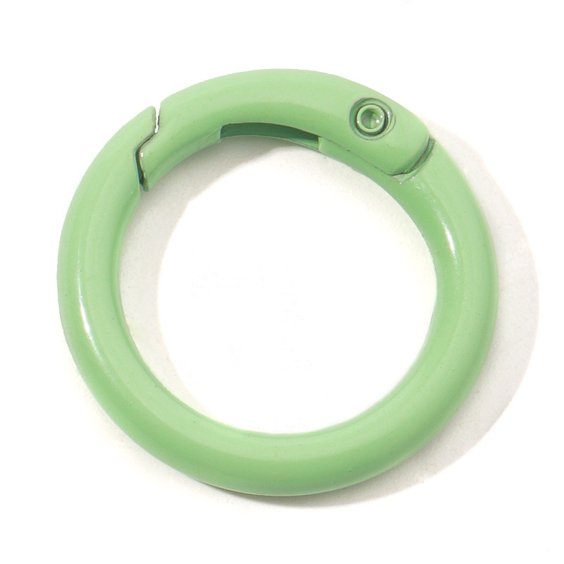 Vòng Lò Xo Tròn Mini Bằng Hợp Kim Nhiều Màu Sắc Dùng Làm Móc Khóa / Túi Xách diy