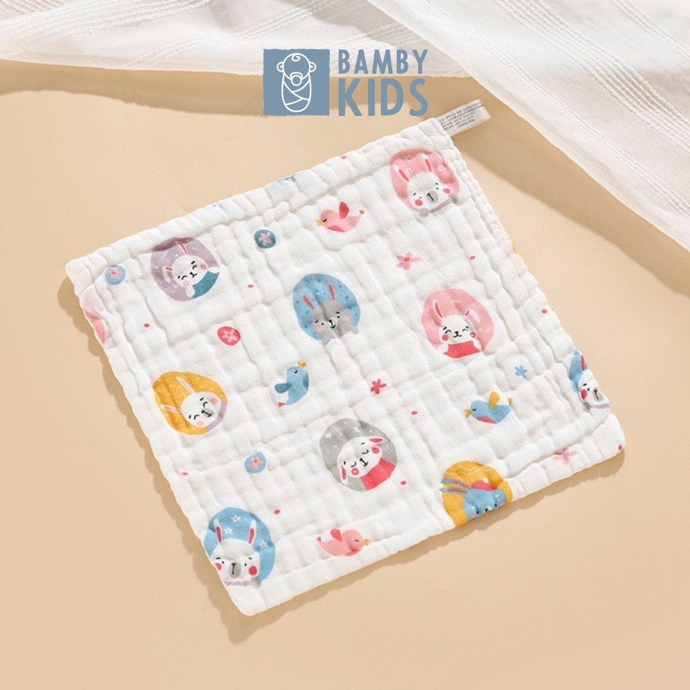 Khăn xô sữa cotton 6 lớp cao cấp từ bông tự nhiên BambyKids