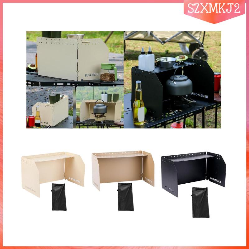 Tấm Chắn Gió Kèm Túi Đựng Tiện Dụng Cho Nấu Ăn Cắm Trại Dã Ngoại