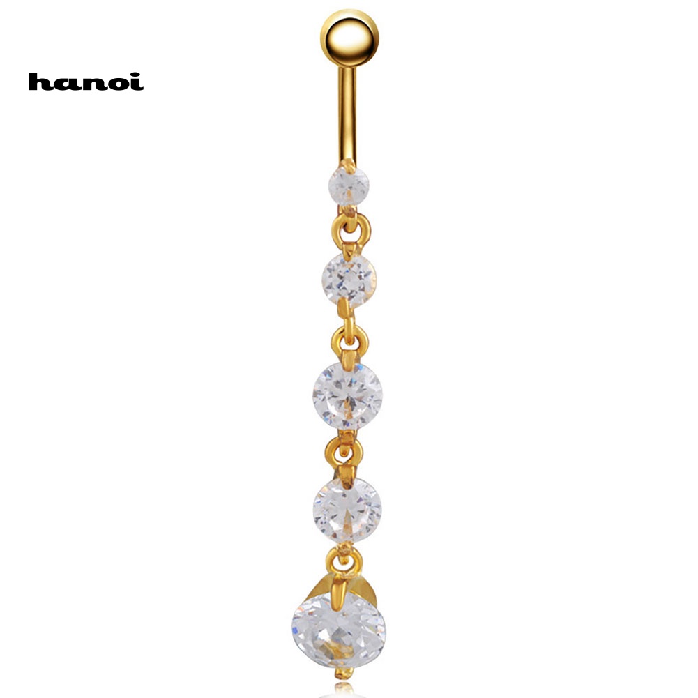 Khuyên Rốn Dáng Dài Đính Đá Quyến Rũ Cho Nữ