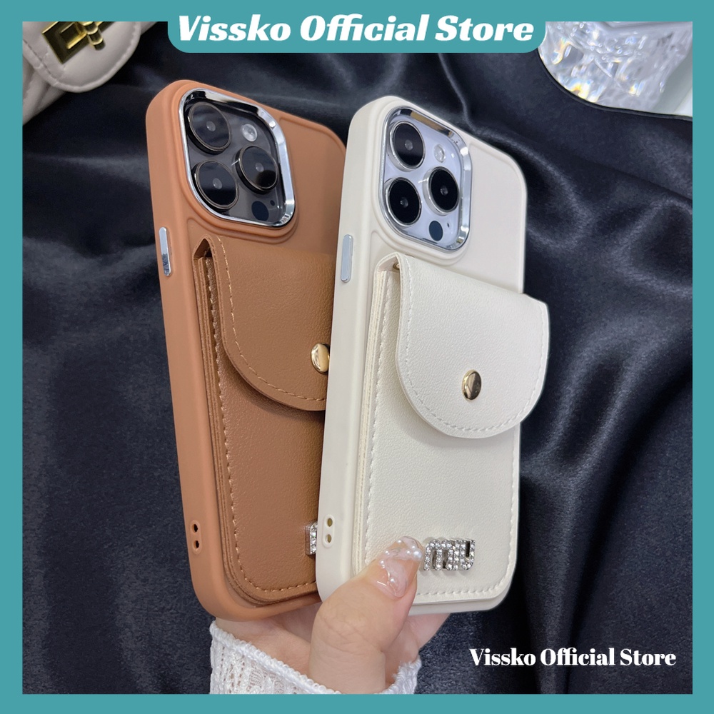 Sang Trọng Bao Da Điện Thoại Kèm Ngăn Đựng Thẻ Cho iphone 15 pro max 7p 8p x xs xsmax 11 12 13 14 15 pro max