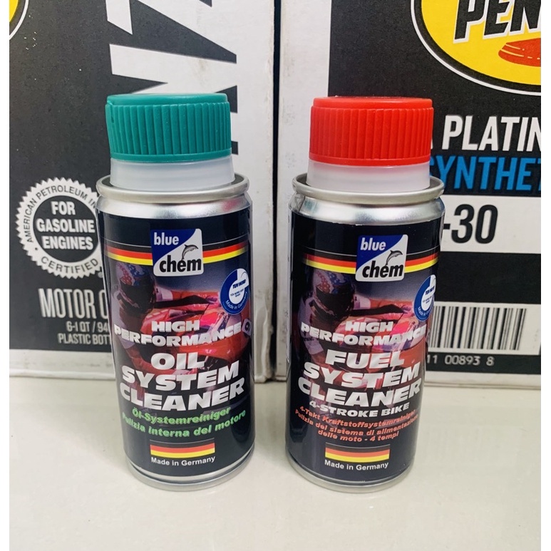 [COMBO] Súc rửa động cơ Bluechem Oil System Cleaner 50ml+Vệ sinh kim phun Bluechem Fuel System Clean