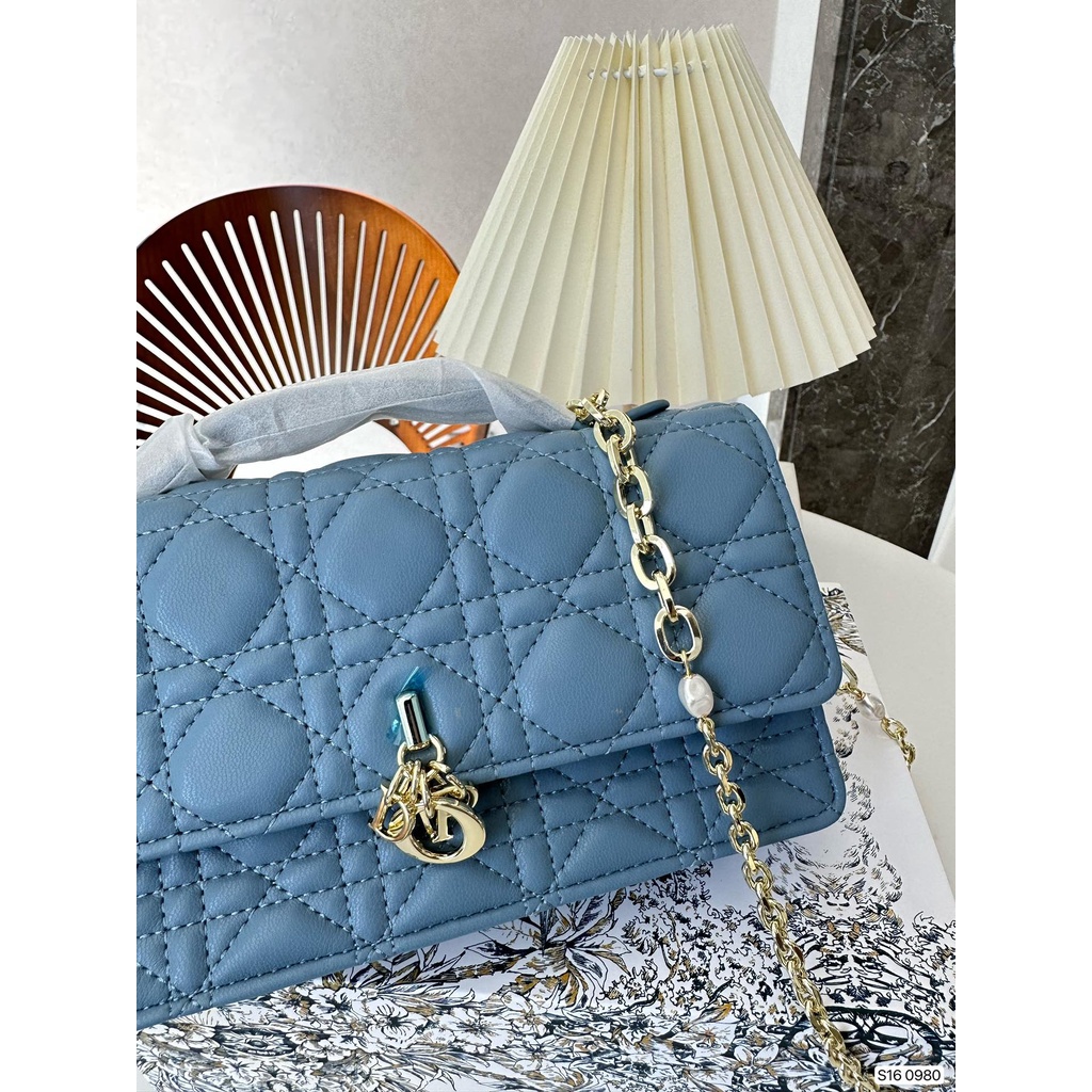 Túi Xách Da 8 Màu 21cm Tỉ Lệ 1: 1 Thời Trang Cho Nữ Dây Xích Linge