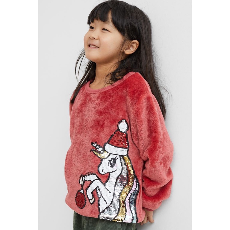 Áo lông đỏ ngựa H&M xuất xịn cho bé