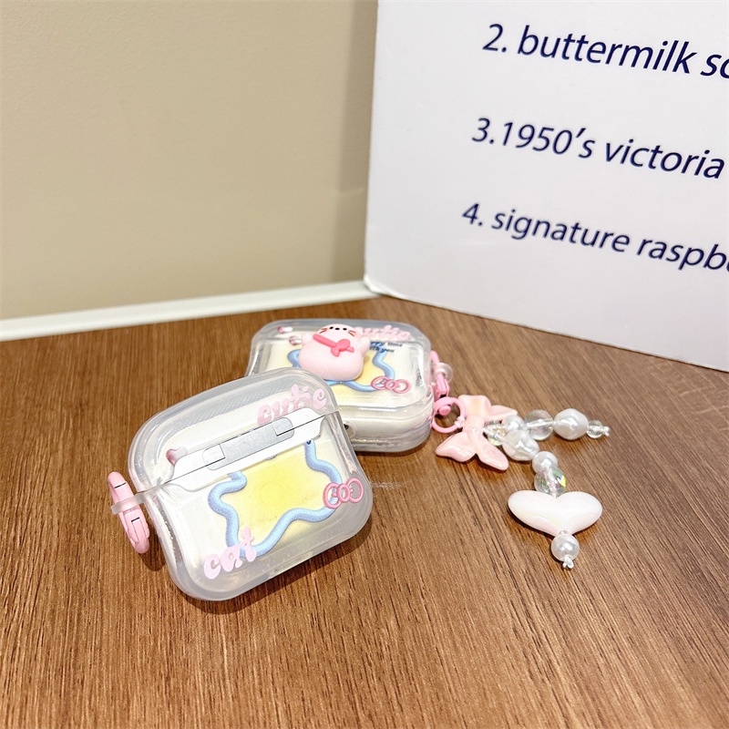 Vỏ Bảo Vệ Hộp Sạc Tai Nghe Bluetooth Không Dây Airpods1 / 2 3 Pro Pro2 Air Pods Pro 3 Hình Mèo Dễ Thương Ốp