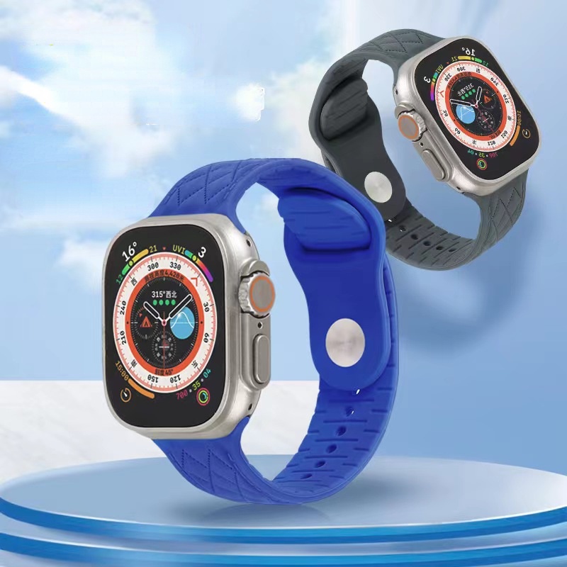 Dây Đeo silicone Cho Đồng Hồ Thông Minh Apple Watch 8 7 6 5 4 se 3 48mm 45mm 44mm 42mm 41mm 40mm 38mm