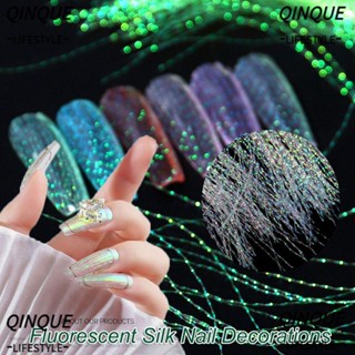 Cuộn Dây Lụa Nhiều Màu Phản Quang Dùng Trang Trí Móng Tay DIY