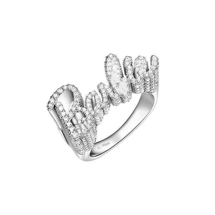 Nhẫn Thời Trang In Chữ Barbie