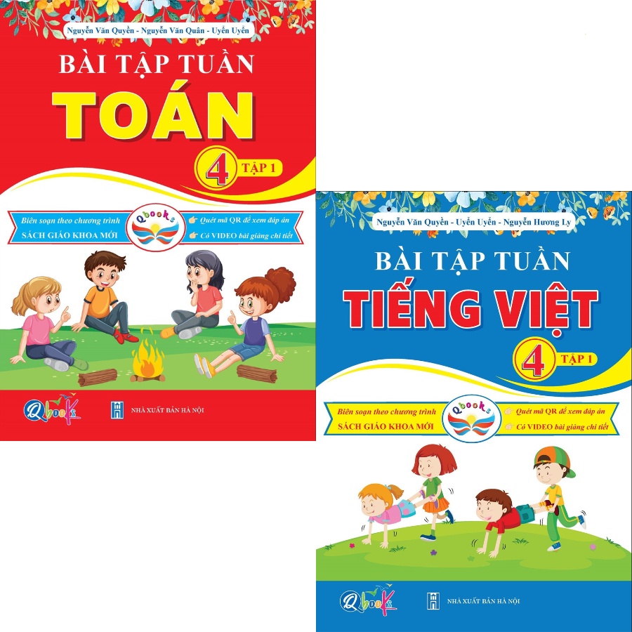Sách Combo Bài Tập Tuần Toán và Tiếng Việt Lớp 4 - Tập 1 - Cánh Diều (2 cuốn) - Bản Quyền