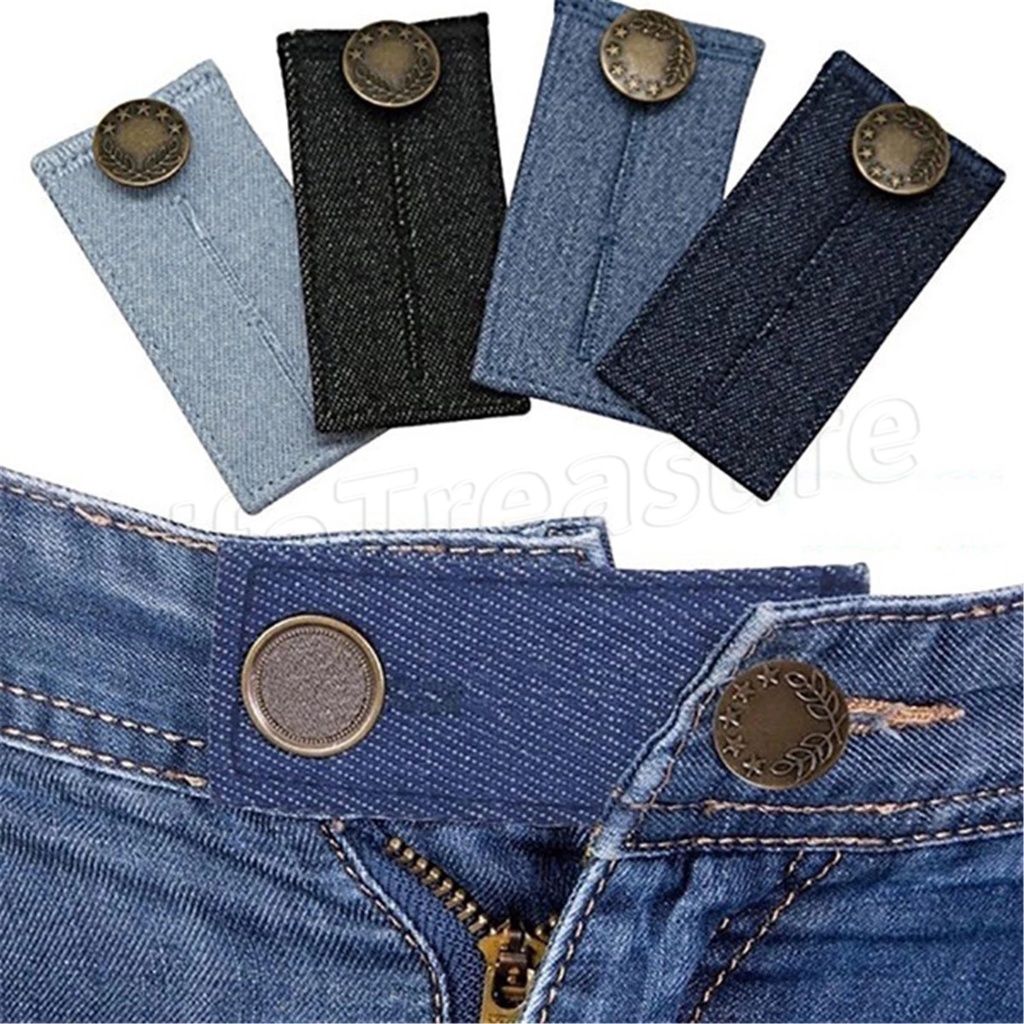 1 Cái Nút Nối Dài Quần Jean Co Giãn Điều Chỉnh Được