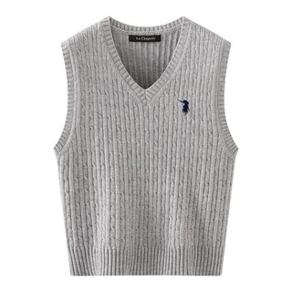 Áo vest dệt kim COZOK cổ chữ V không tay dáng rộng thời trang cổ điển