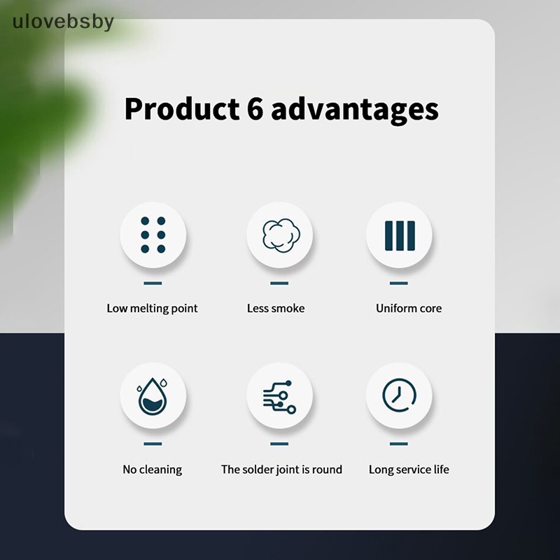 Cuộn Dây Thiếc Rosin Lõi Thiếc Hàn Độ Tinh Khiết Cao ulovebsby