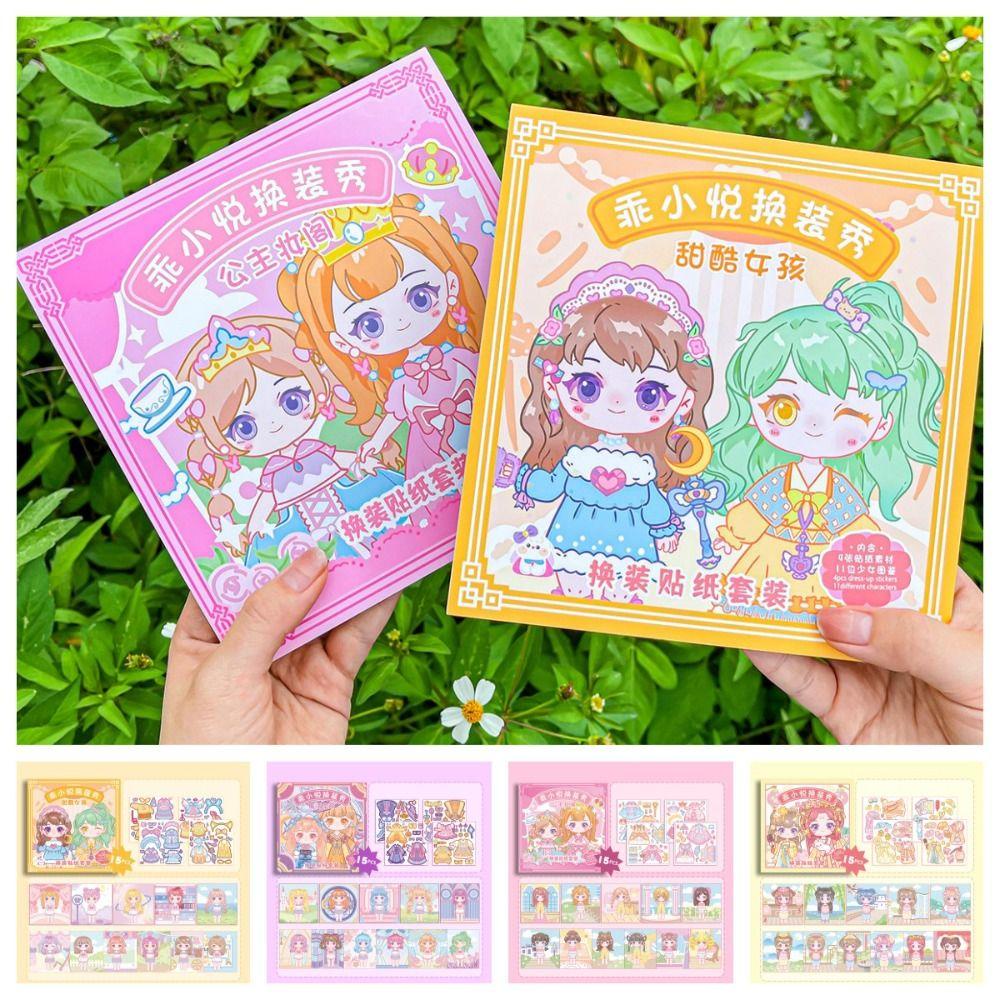 Mmluck girls sticker Dán Trang Trí Sách Hoạt Hình Công Chúa Cho Bé Gái / Trẻ Mới Biết Đi diy