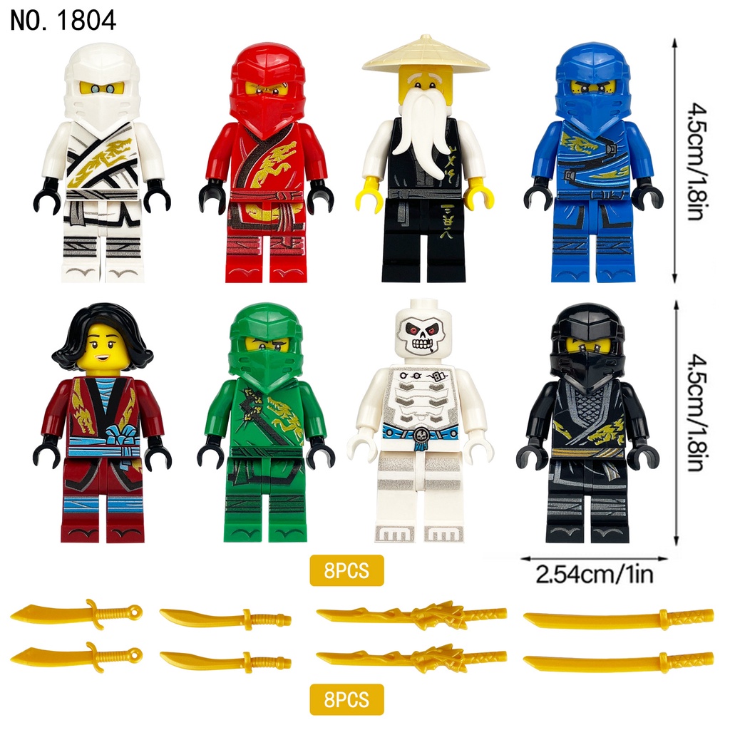 Bộ 12 Mô Hình lego ninjago Mini Cho Bé