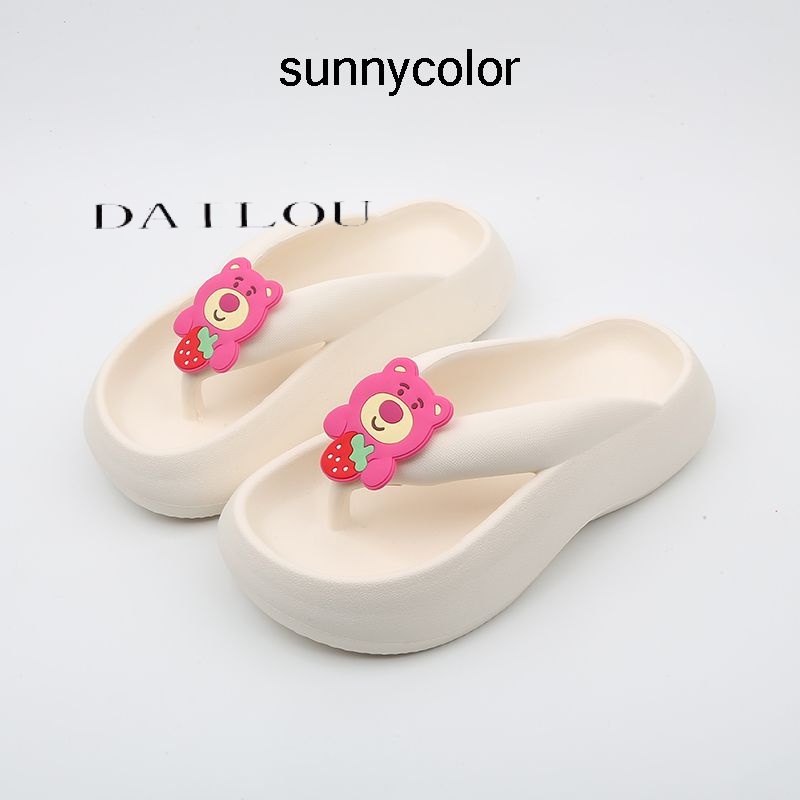 DAILOU dép nữ đi trong nhà dép bánh mì Dép quai ngang giày nữ 30Z23072912