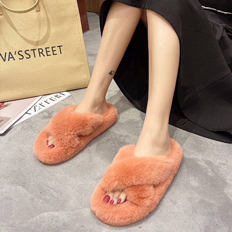 Dép Bông Mềm Mại Thoải Mái Thời Trang Hàn Quốc Cho Nữ