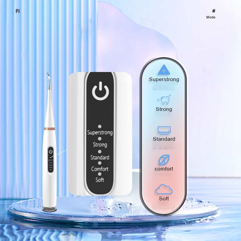 SHIHE Máy làm sạch răng bằng sóng siêu âm youpin, làm sạch răng, giải quyết mùi miệng, răng vàng, chảy máu nướu