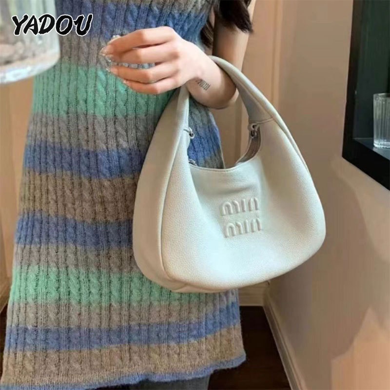 Túi Đeo Vai Da PU Mềm Màu Trơn Thời Trang Hàn Quốc