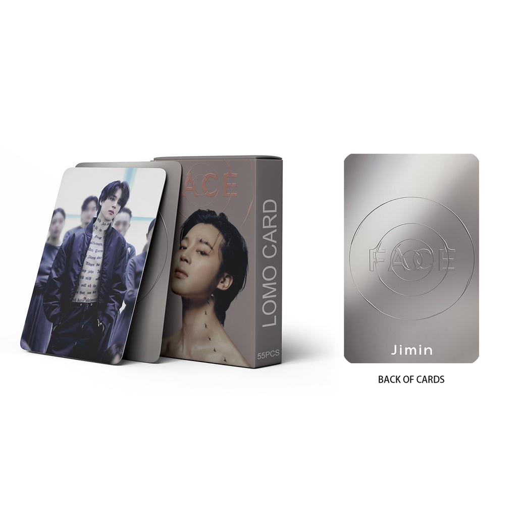 55pcs/box JIMIN 2023 FACE Photocards BT-S Special Solo Folio Photo Album Lomo Cards Bangtan Boys Kpop Postcards LETAOTAO2023