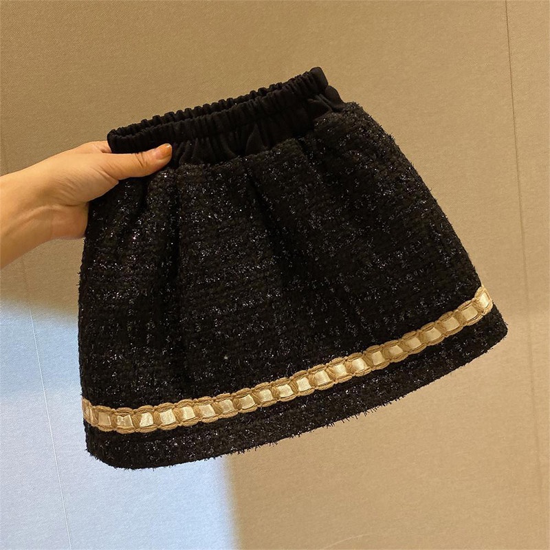 Bộ Áo Khoác + Chân Váy Ngắn Dày Dặn Giữ Ấm Mùa Đông Cho Bé Gái