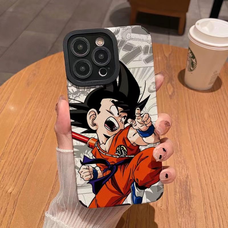 Ốp Điện Thoại tpu Mềm Chống Rơi In Hình dragon ball Cho iphone 11pro max 14 promax / 15promax / 11 12 / 13 / 6 / 7 / 8plus / x max