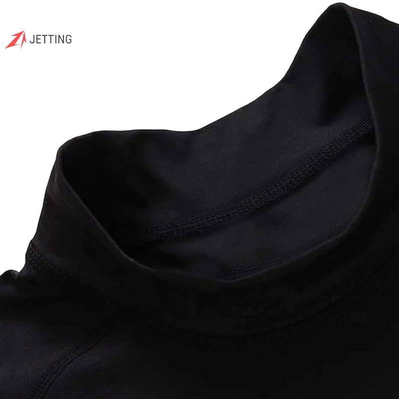 Áo Thun Thể Thao Tay Dài Cổ Lọ Giữ Nhiệt Thoải Mái Thời Trang Mùa Thu Cho Nam