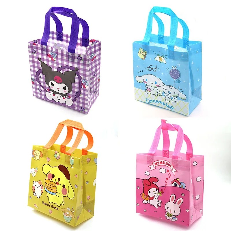 Kawaii Túi Vải canvas Đeo Vai Đi Mua Sắm In Hình sanrio Hoạt Hình Dễ Thương Làm Quà Tặng Cho Học Sinh
