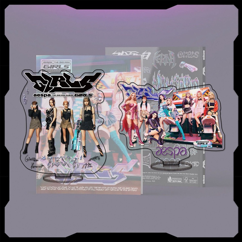 Giá Đỡ Mô Hình Nhân Vật Aespa Bằng Acrylic Độc Đáo Trang Trí Bàn Làm Việc