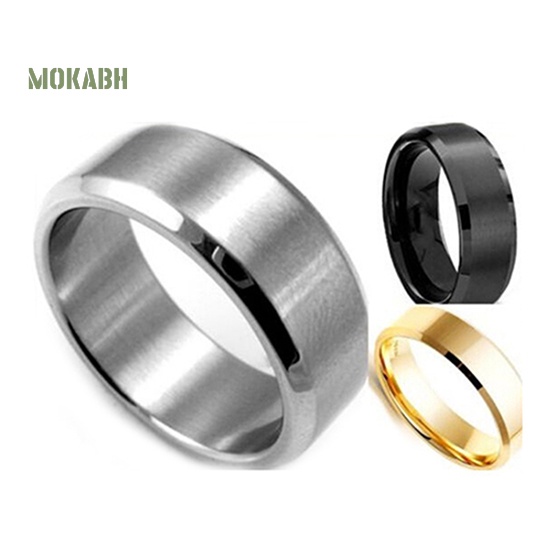 Nhẫn Cưới Thép Titan Thời Trang Cho Cặp Đôi