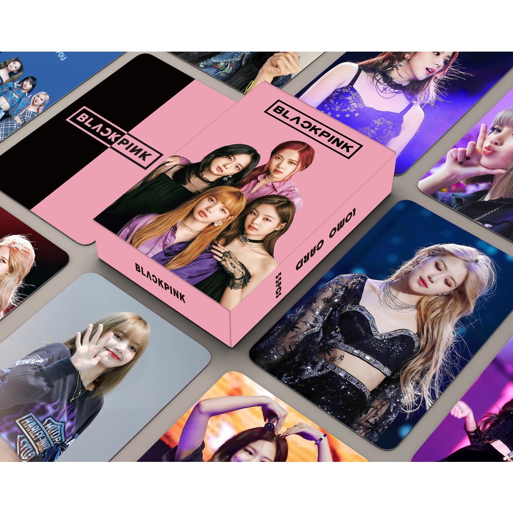 Hộp 55 Ảnh lomo Card jennie jisoo lisa Nhóm Blackpink