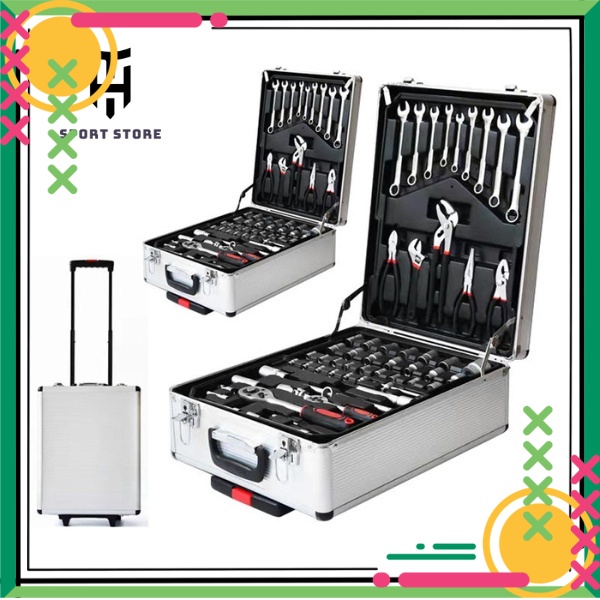 Bộ dụng cụ sửa chữa đa năng tại nhà KoreSport chất liệu cao cấp, Có hộp đựng tiện lợi, gọn gàng -Bộ dụng cụ bao gồm 186