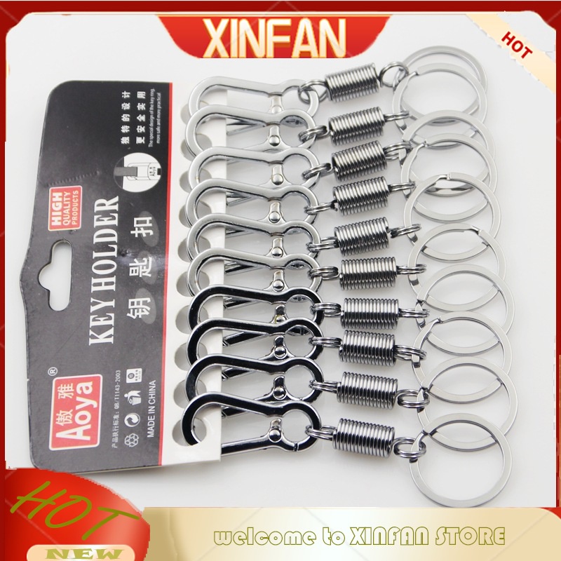 Xinfan Vòng Đệm Lò Xo Bằng Thép Không Gỉ Màu Bạc Bảo Vệ An Toàn Cho Thắt Lưng Xe Hơi