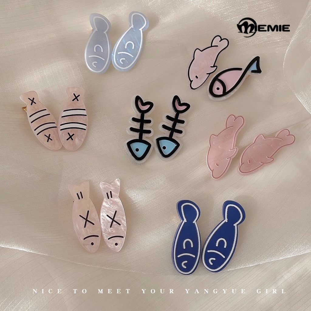 Cá!Cá!Cá Chép!!!!! Kẹp Tóc Hình Xương Cá Nhỏ Dễ Thương Thời Trang Năm 2023 Cho Nữ